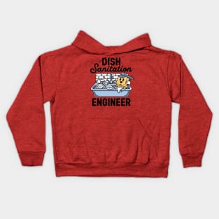 Dish Sanitation Engineer Dishwasher Professional Kids Hoodie